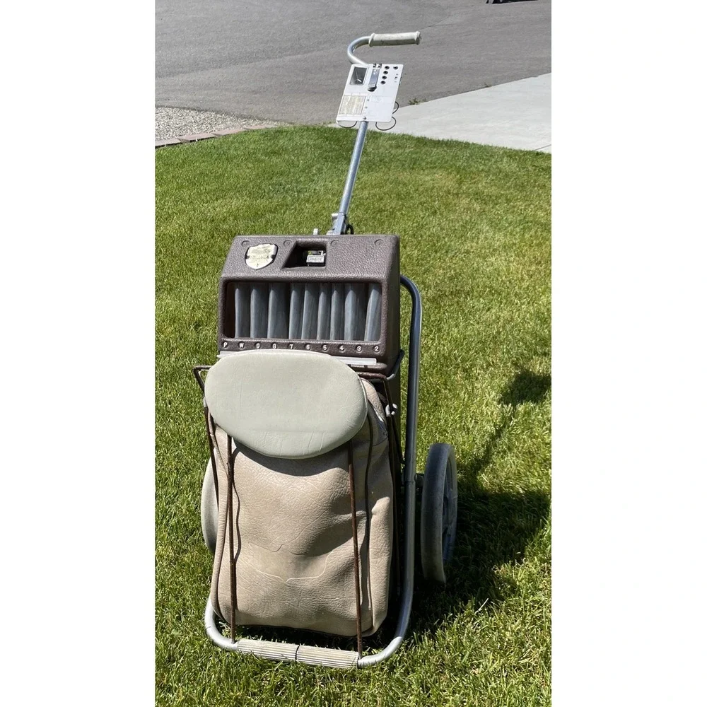 Vintage Browning BagBoy Clubster II Golf Push Cart Seat Teal USA Made
